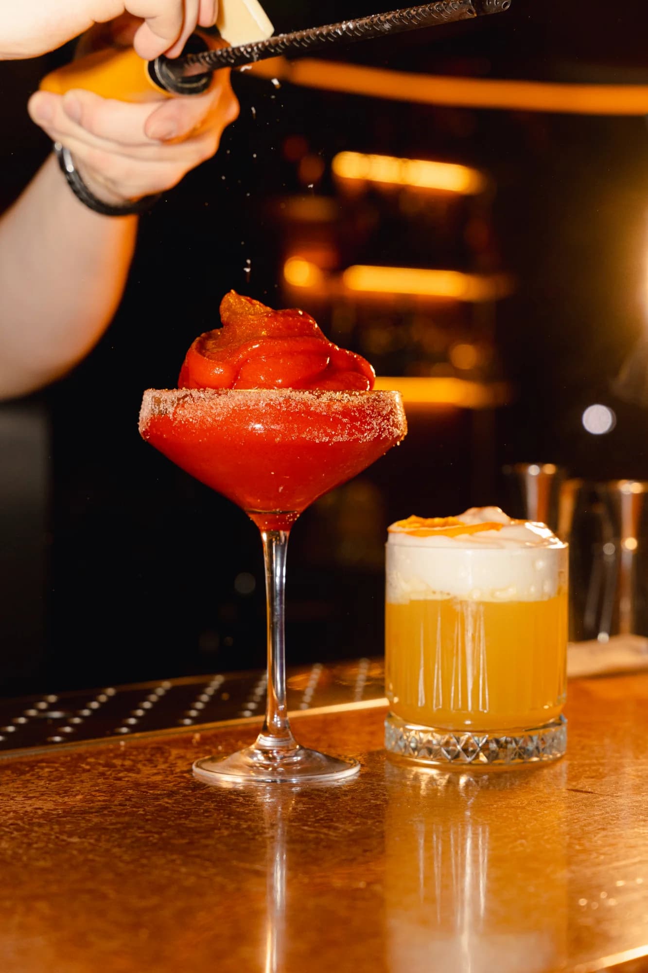 Bartender at work during an event at Skybar49