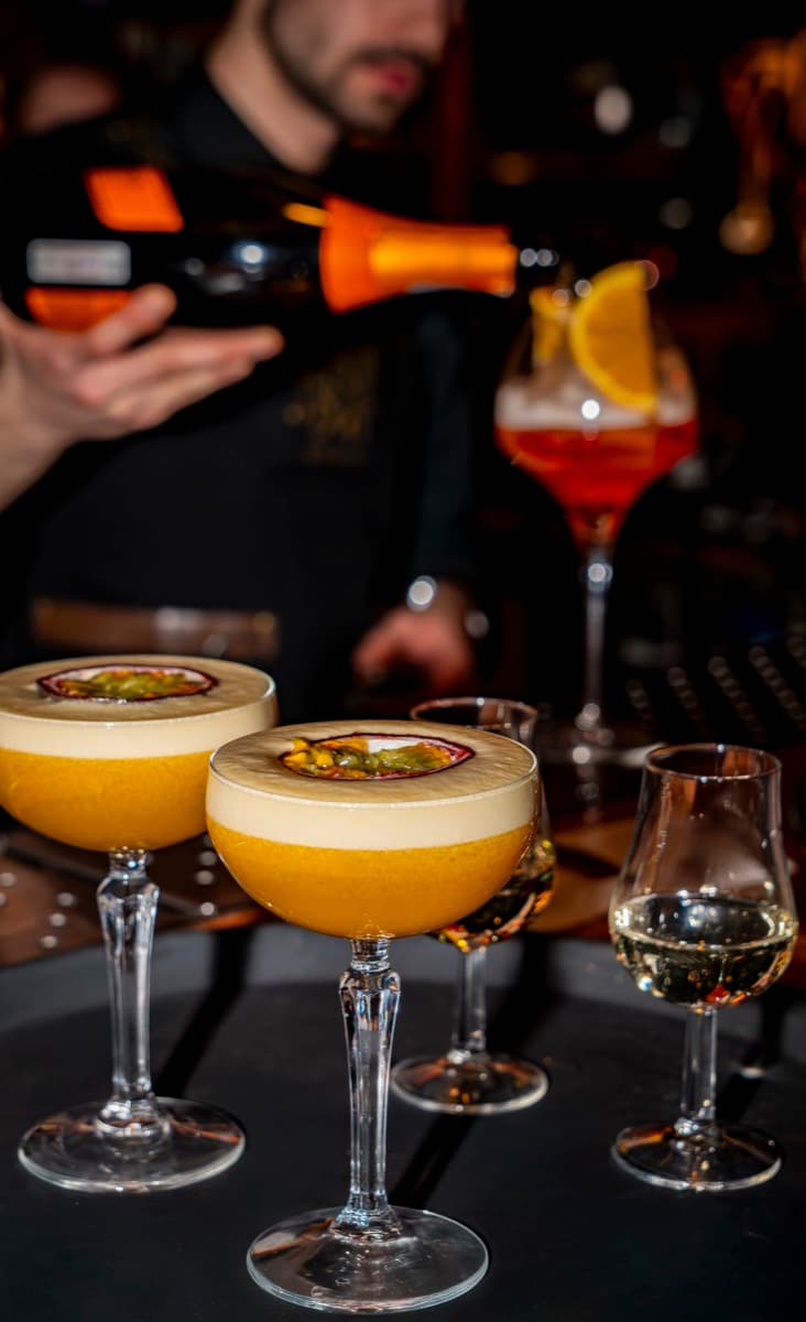 Bartender at work during an event at Skybar49